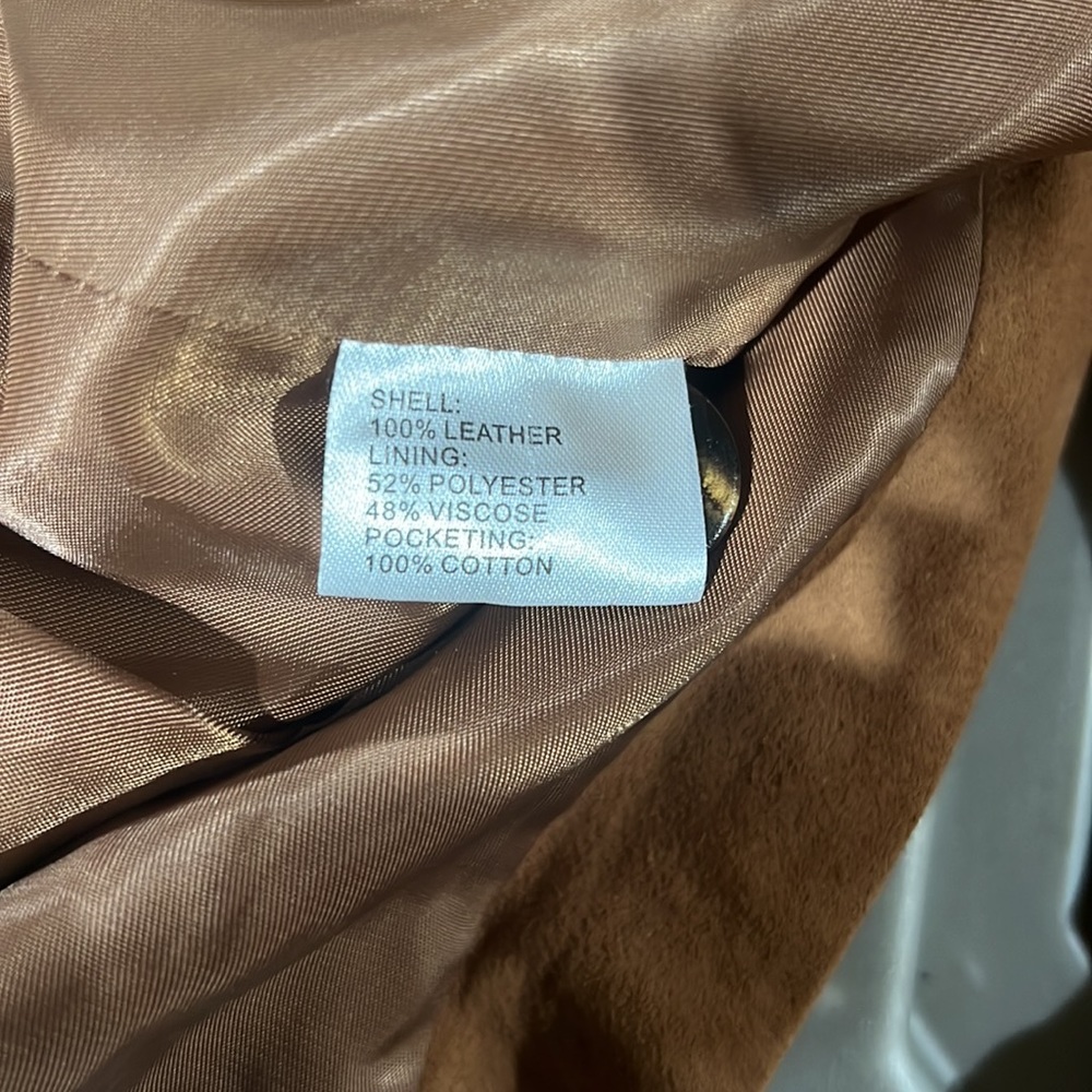 Nwot Button Down Very Soft, High Quality Suede Ja… - image 3